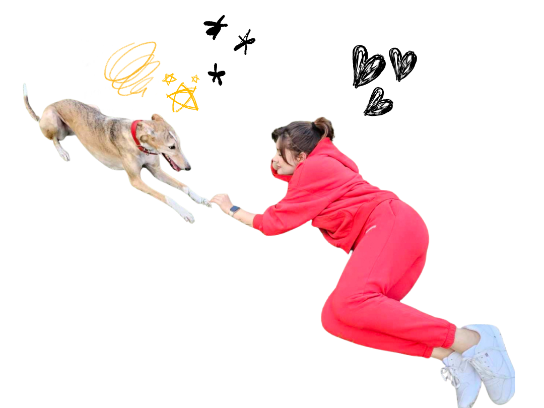 Furska behawiorystka w trakcie pracy z psem